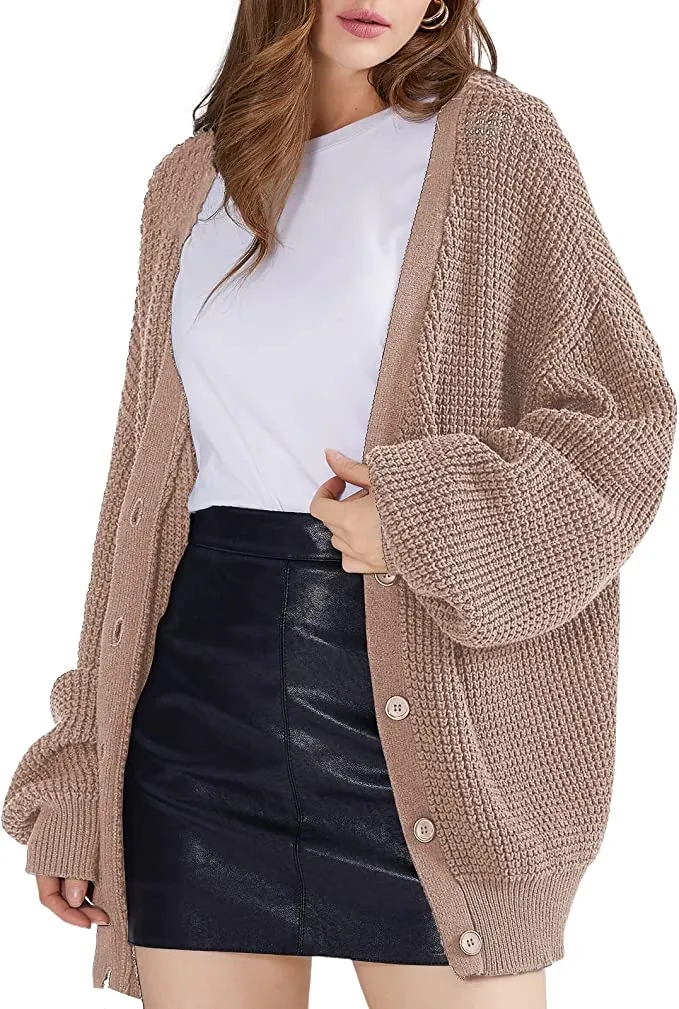 QUALFORT Women's Cardigan Sweater