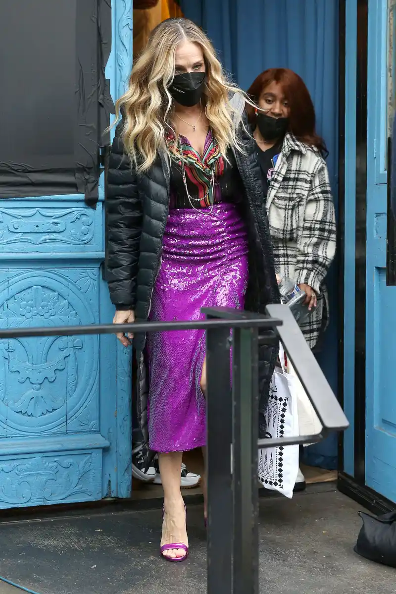 Sarah Jessica Parker Purple Dress