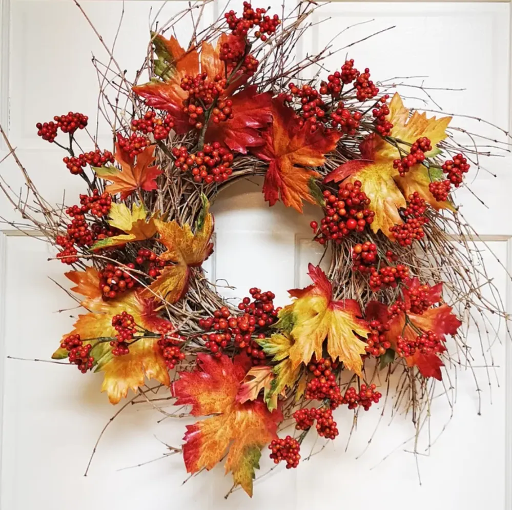 Three Posts&trade; Handcrafted Faux Wreath