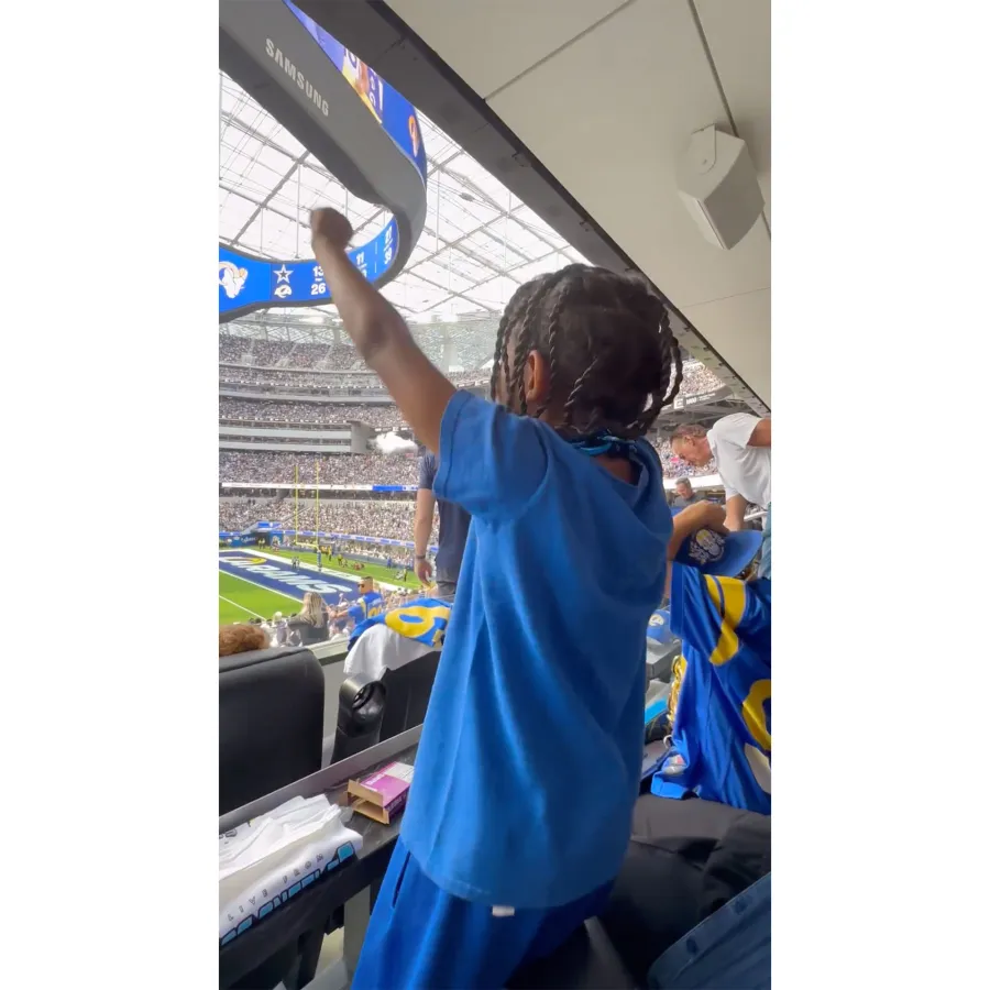 Tough Crowd! Kim K. Gets Booed While Attending L.A. Rams Game With Saint