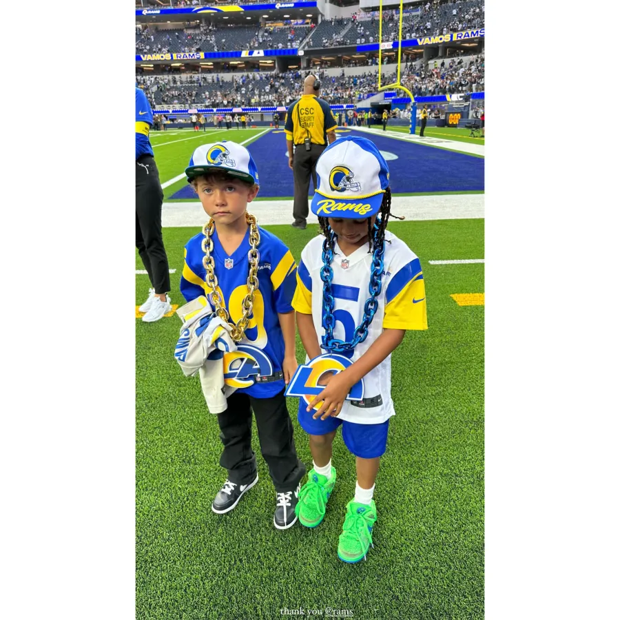 Tough Crowd! Kim K. Gets Booed While Attending L.A. Rams Game With Saint