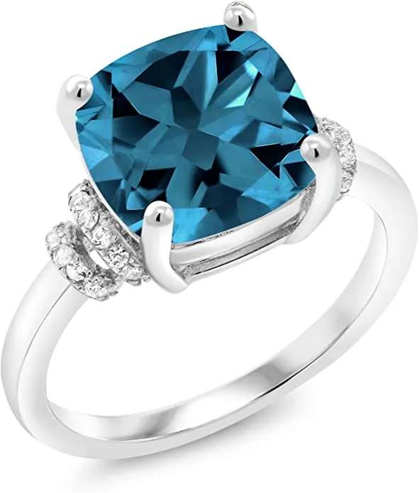 blue topaz ring