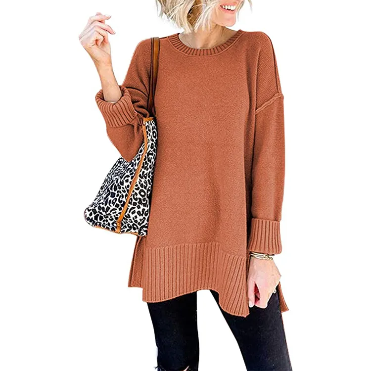 orange long sweater