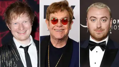 Why Ed Sheeran Gifted BFFs Elton John and Sam Smith Marble Penis Statues