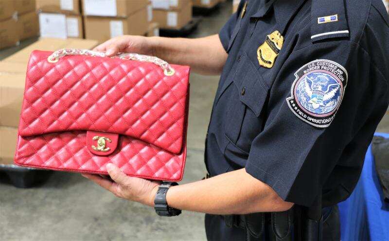 Warning against counterfeit goods