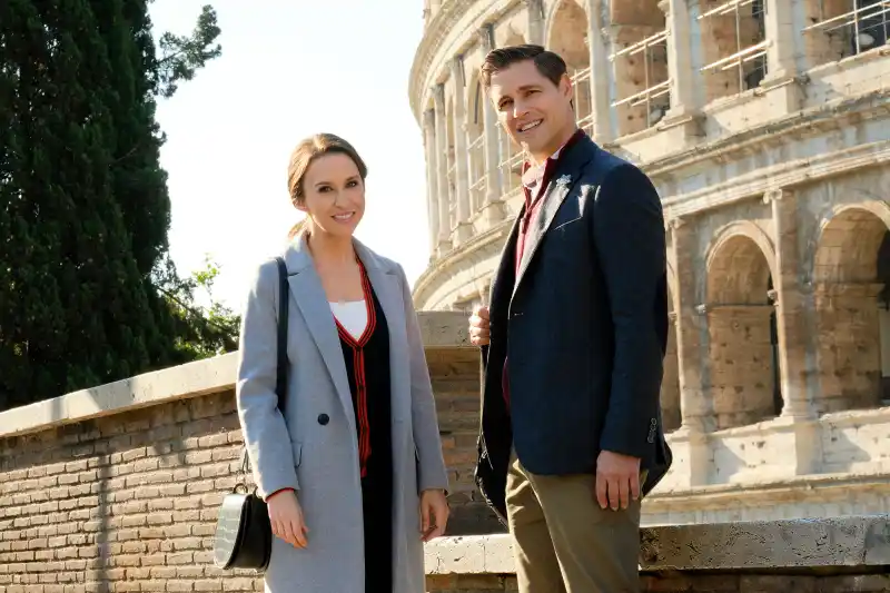 A Guide (and Unofficial Ranking) to All of Lacey Chabert’s Hallmark Movies and Franchises -- ChristmasinRome_00067_RT