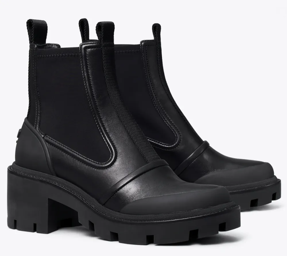 Chelsea Lug-Sole Heeled Ankle Boot