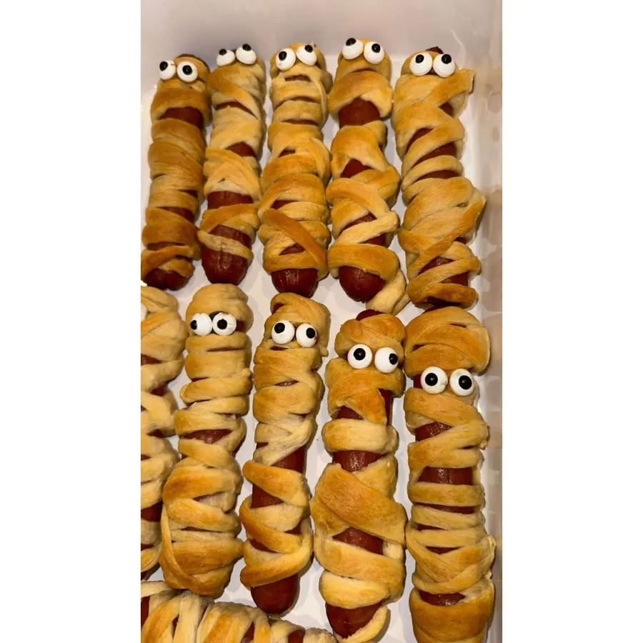 Googly-Eyed Snacks Kim Kardashian Instagram Inside the Kardashian Jenners Family Friendly Halloween Night