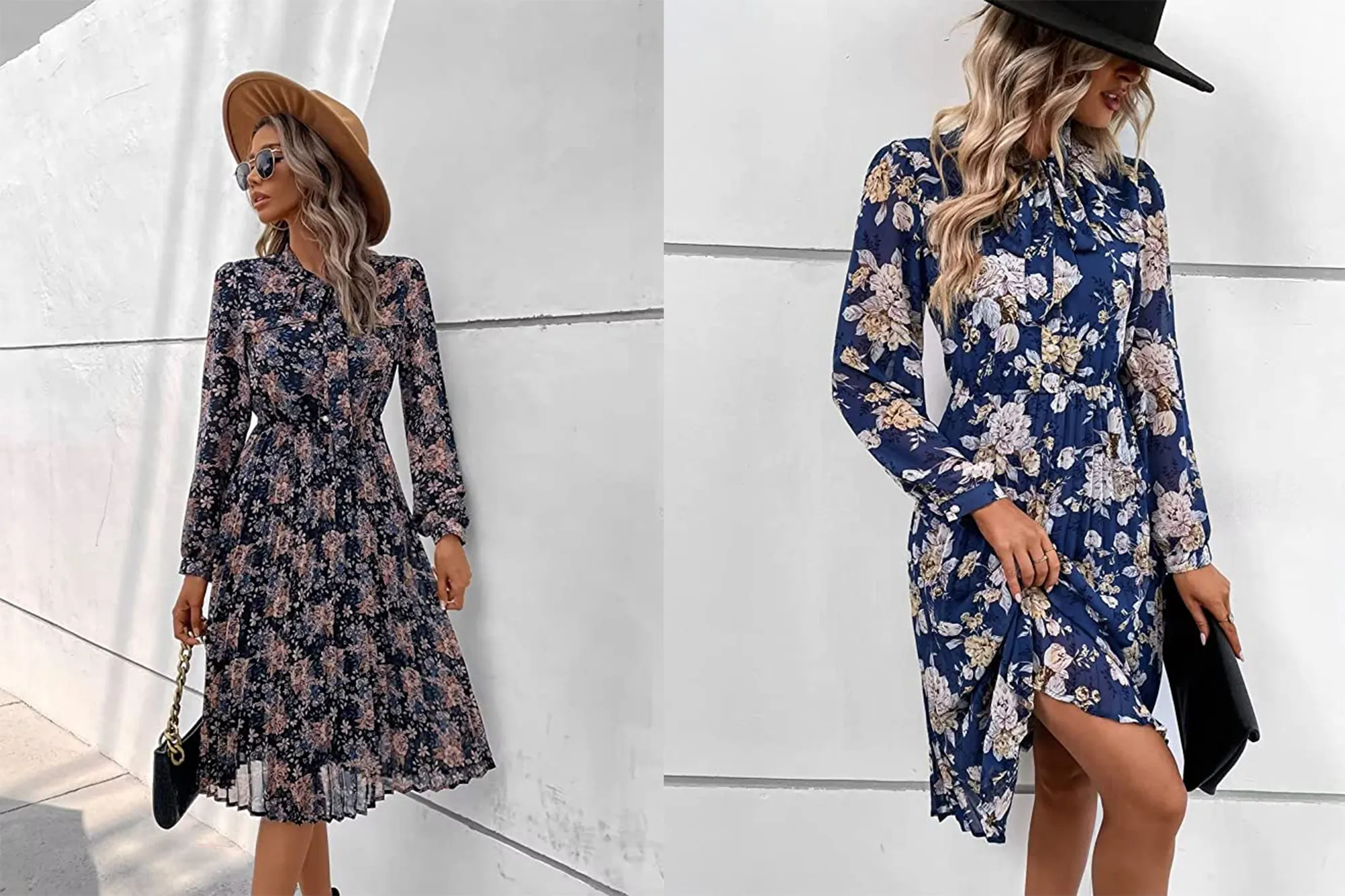 HAOKEKE-Women's-Long-Sleeve-Chiffon-Dress