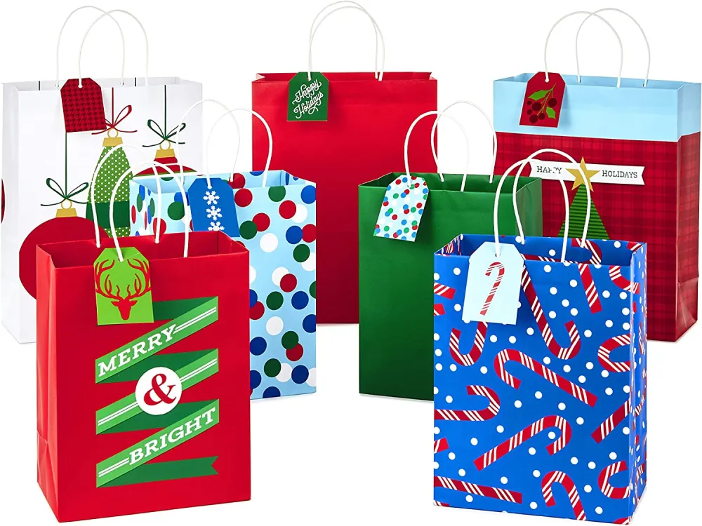 Hallmark Christmas Assorted Gift Bag Bundle