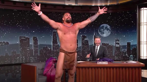 Jason Momoa Strips Down for Traditional Dance on Jimmy Kimmel