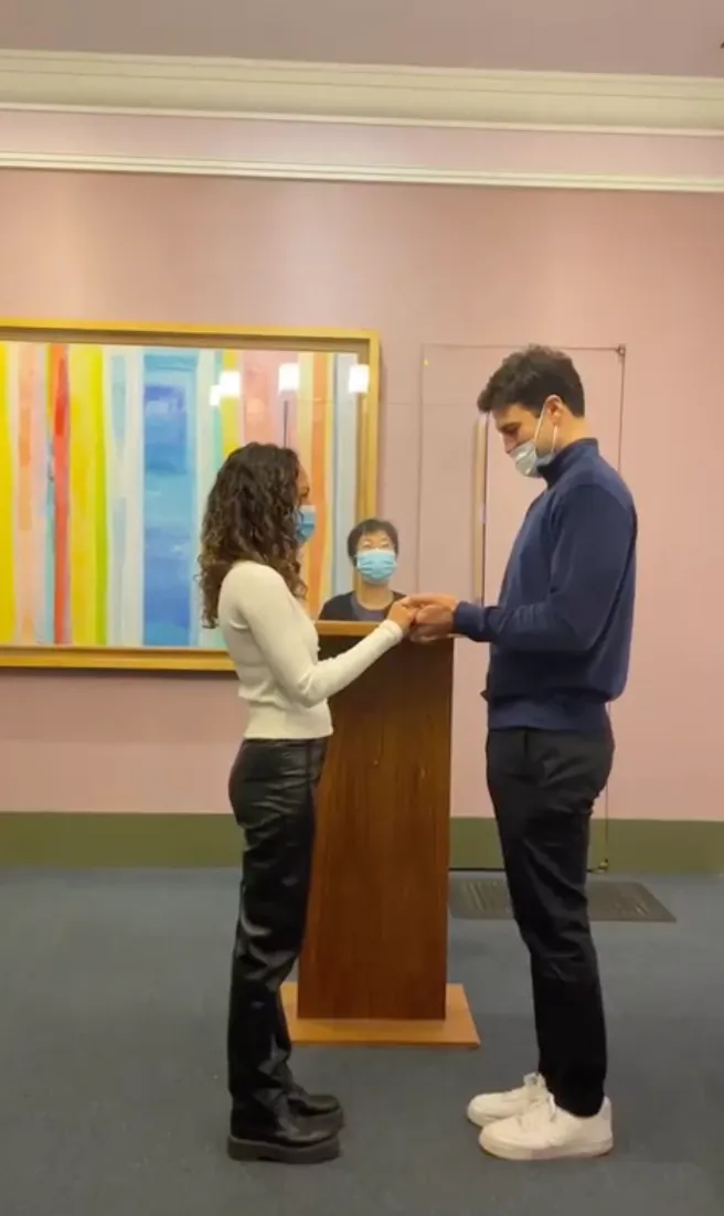 Joe Amabile and Serena Pitt