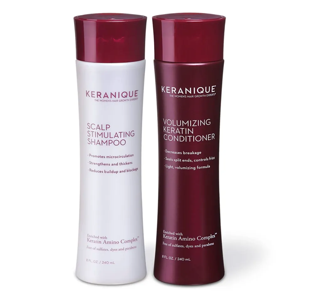 Keranique Shampoo and Conditioner Set for Hair Growth and Thinning Hair