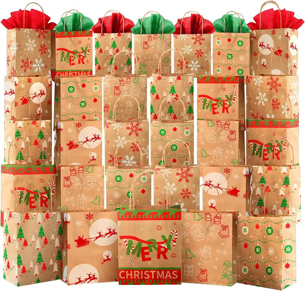 Kidtion 30 PCS Christmas Bags