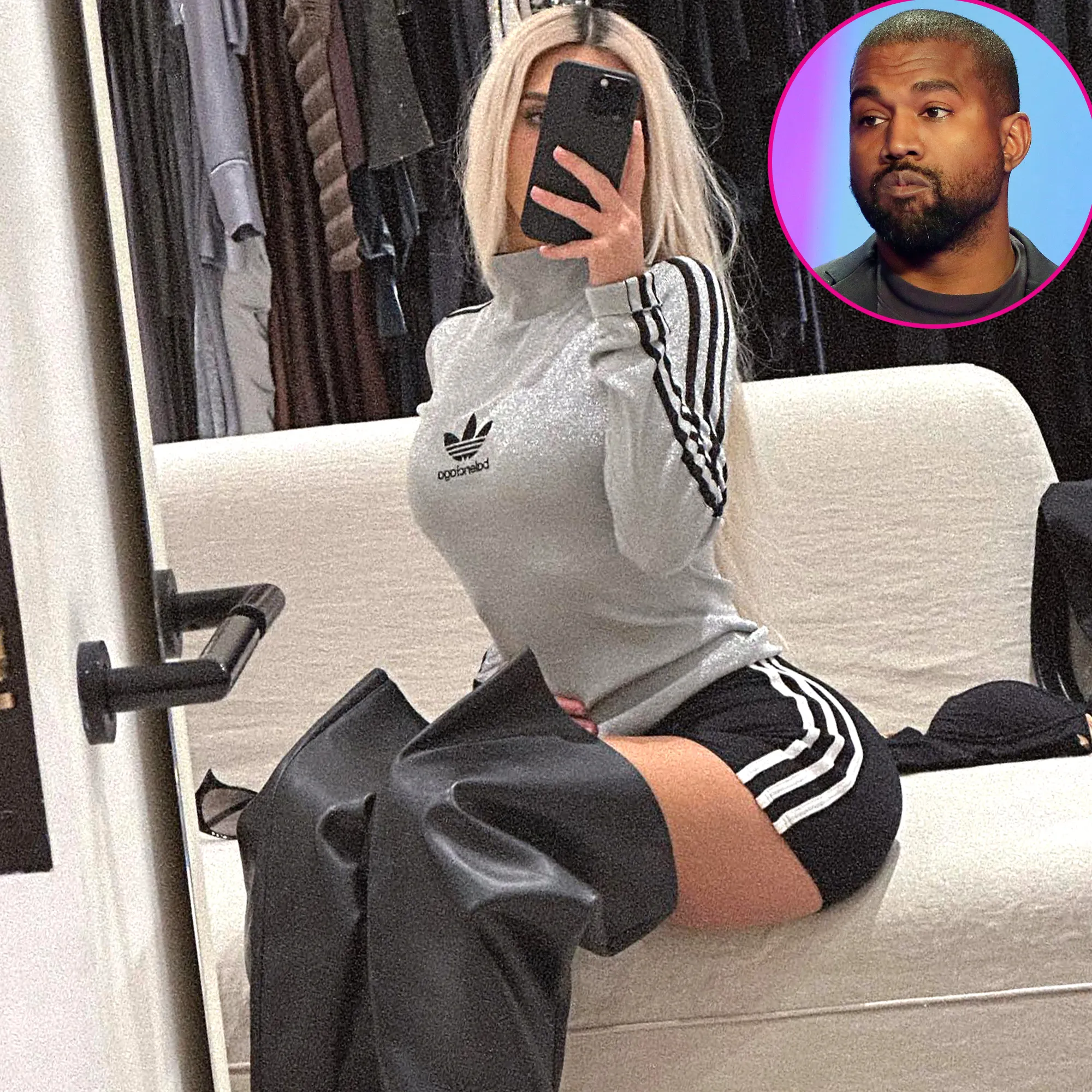 Kim Kardashian Rocks Adidas After Brand Severs Partnership With Kanye West