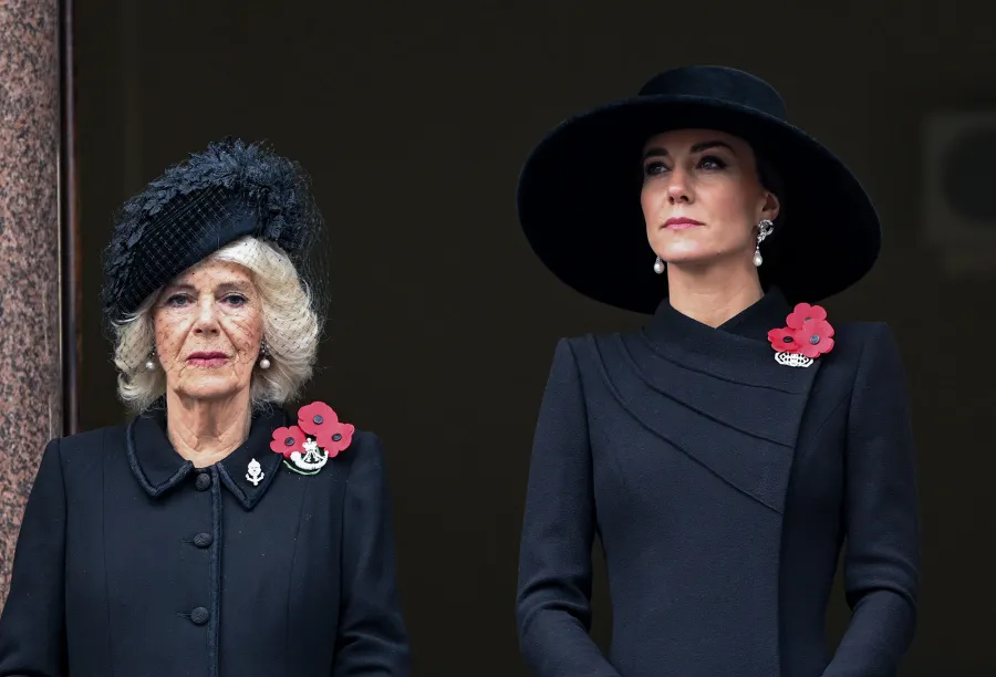King Charles III and Prince William Lay Wreaths During Remembrance Day Memorial Service