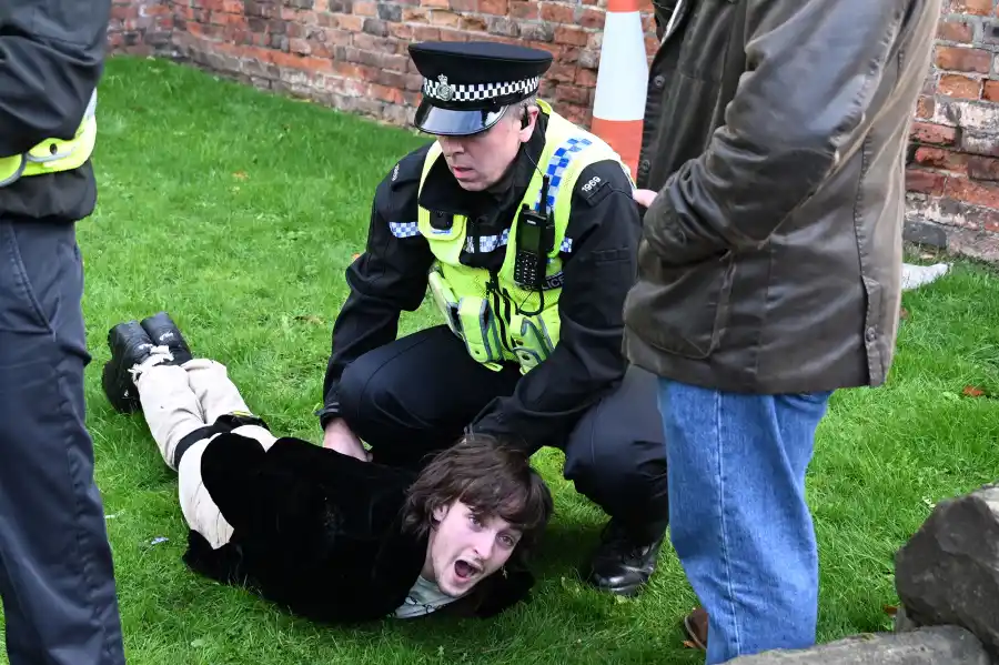 King Charles III and Queen Consort Camilla Narrowly Avoid Being Egged by Protester in U.K.