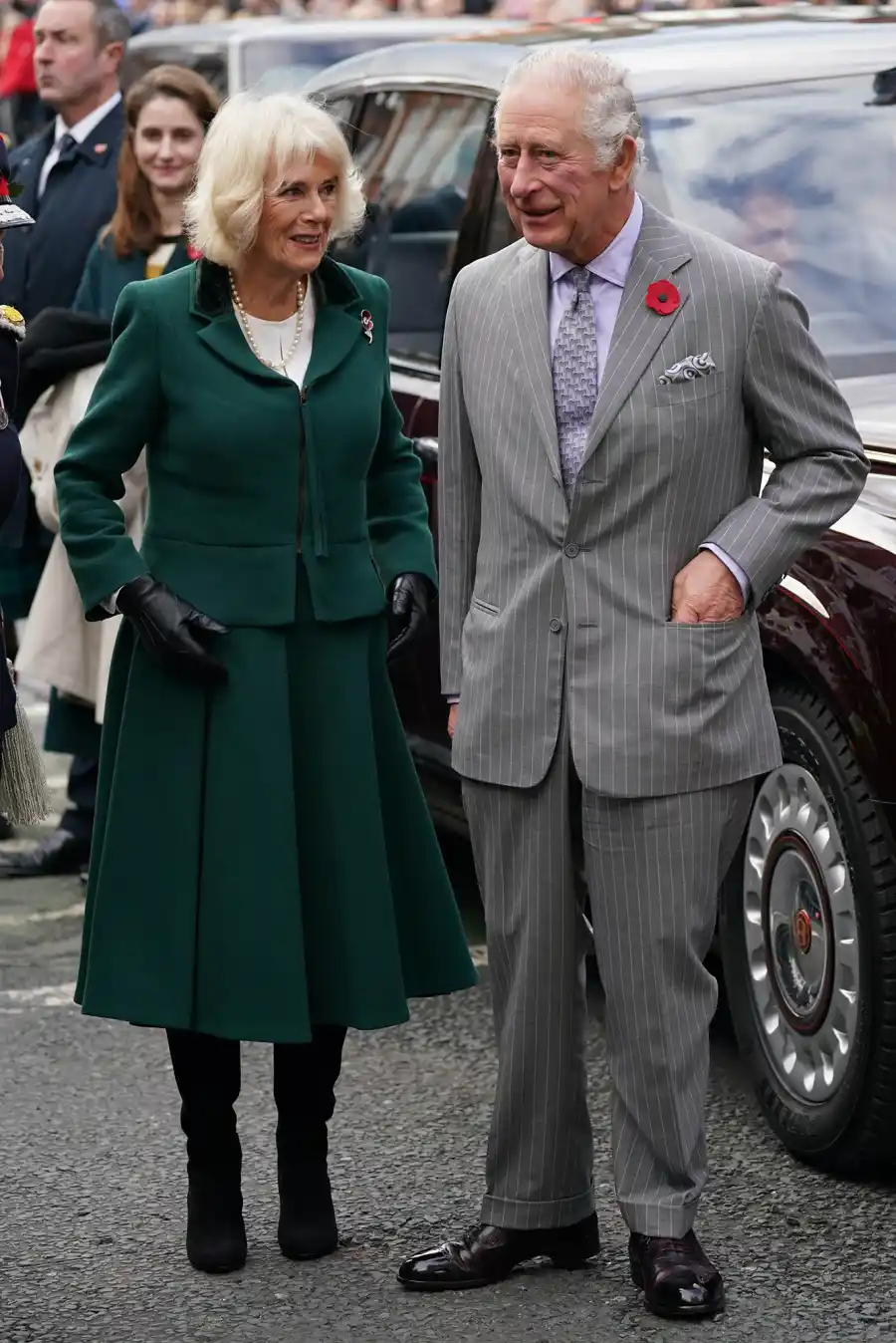 King Charles III and Queen Consort Camilla Narrowly Avoid Being Egged by Protester in U.K.