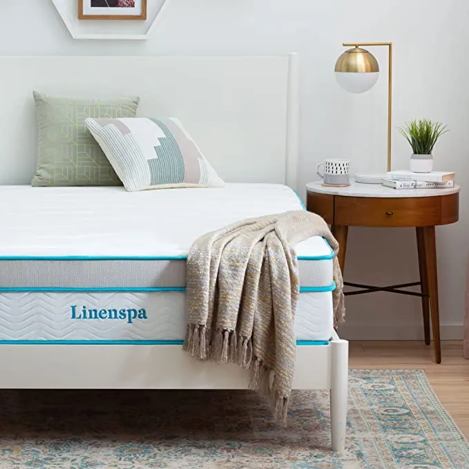 LINENSPA 12 Inch Memory Foam and Innerspring Hybrid Mattress