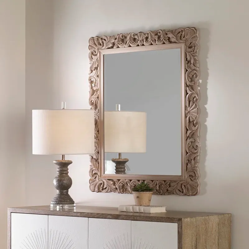 Laurel Foundry Modern Farmhouse&reg; Schmeling Rectangle Metal Wall Mirror