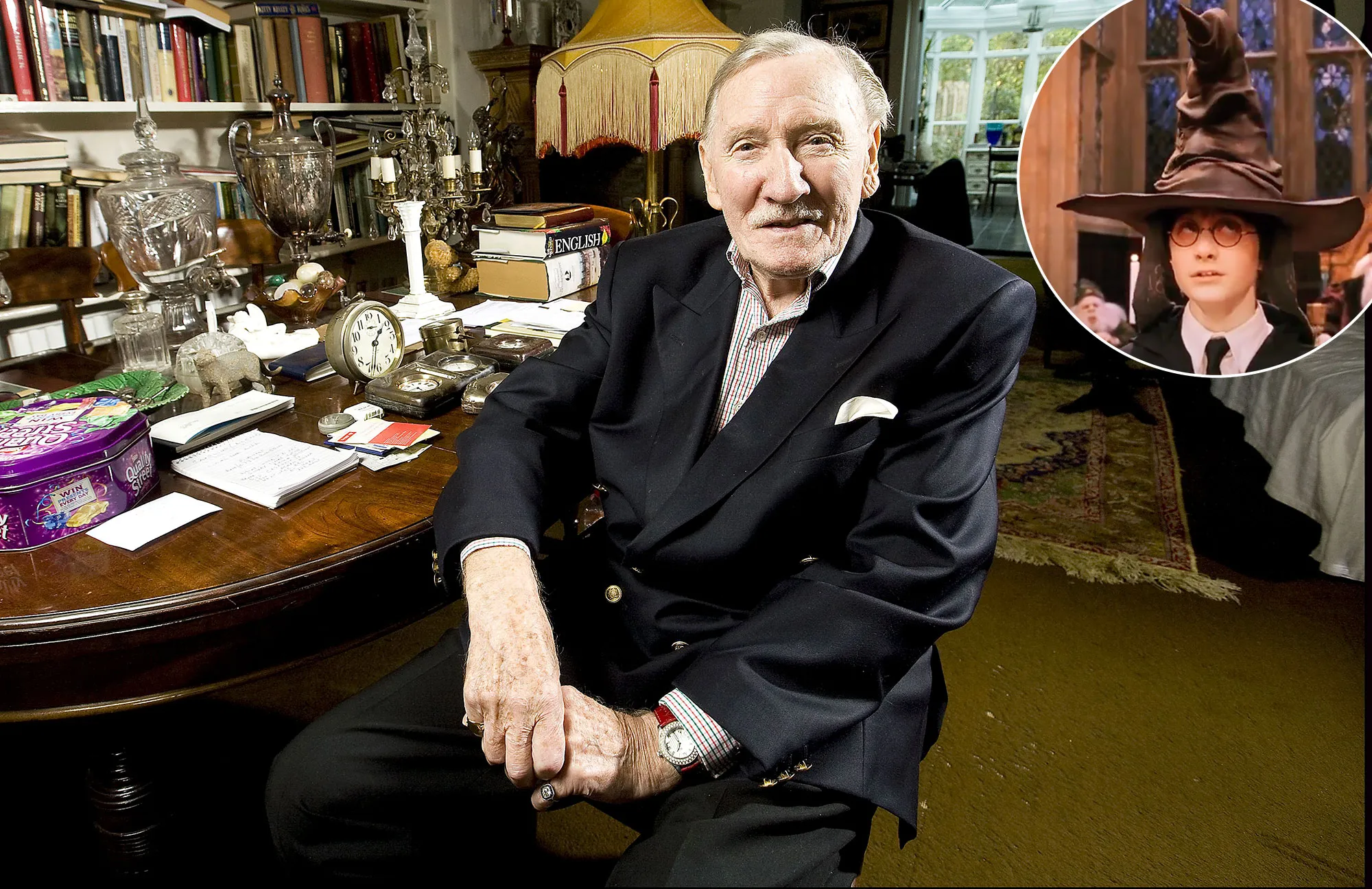 Leslie Phillips Sorting Hat Harry Potter Dead at Age 98 4