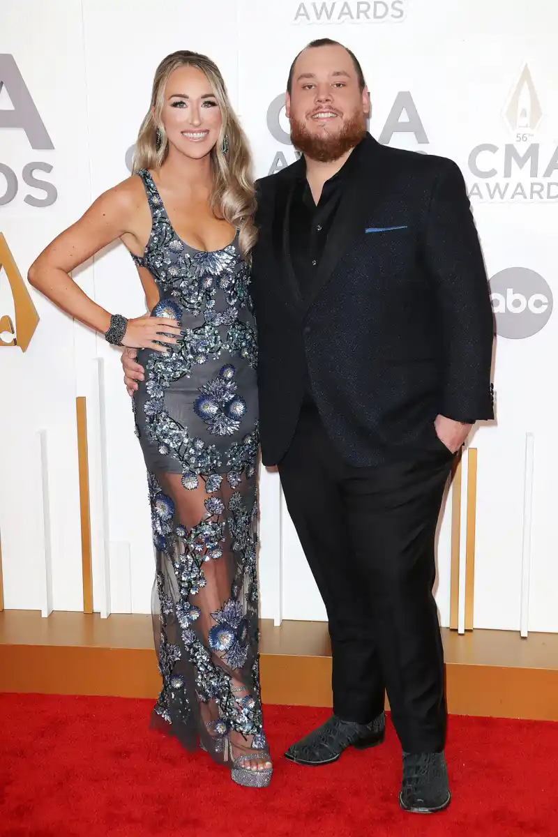 Luke Combs and Wife Nicole Combs' Love Story- A Timeline of Their Relationship 162 56th Annual CMA Awards, Arrivals, Nashville, Tennessee, USA - 09 Nov 2022