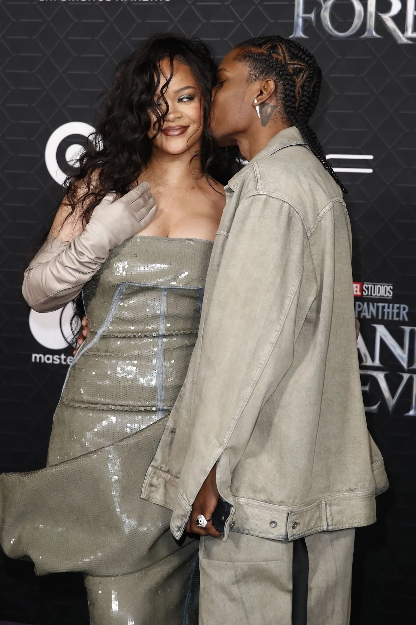 Rihanna and A$AP Rocky at 'Black Panther: Wakanda Forever' premiere