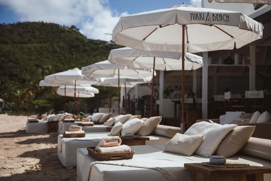 St. Barths' Nikki Beach Is the Ultimate Boho Beach Dining Experience