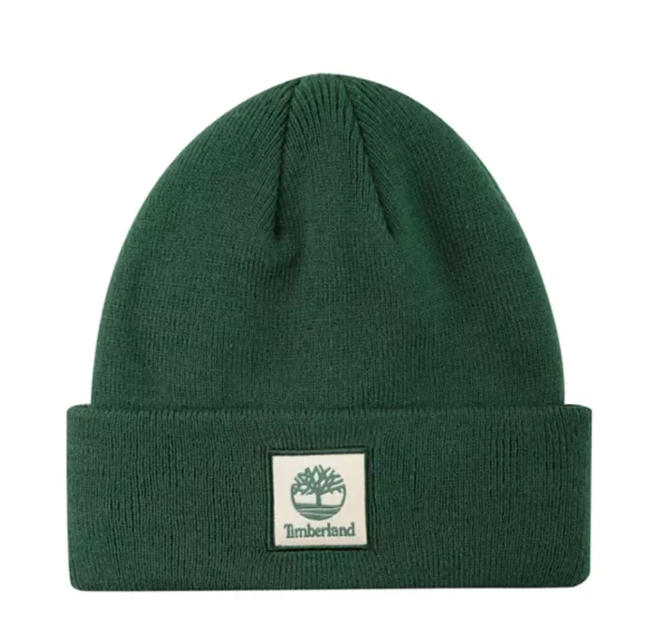 Timberland Women's Classic Tonal Patch Cuffed Beanie