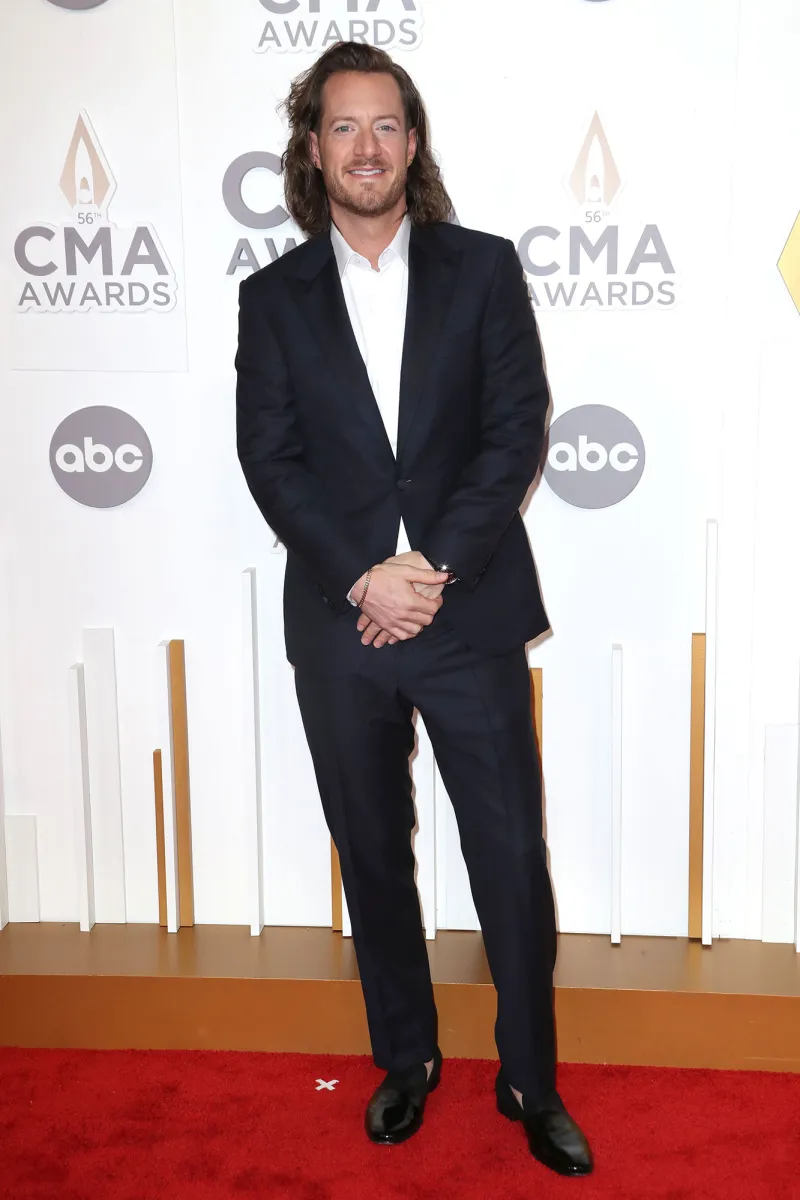 Tyler Hubbard CMAs 2022 Red Carpet Fashion