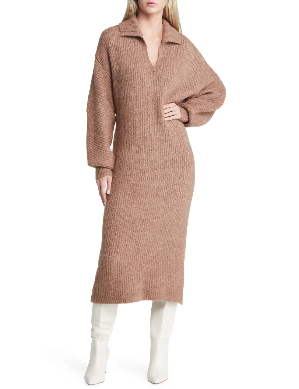 VERO MODA Filene Ribbed Long Sleeve Sweater Dress