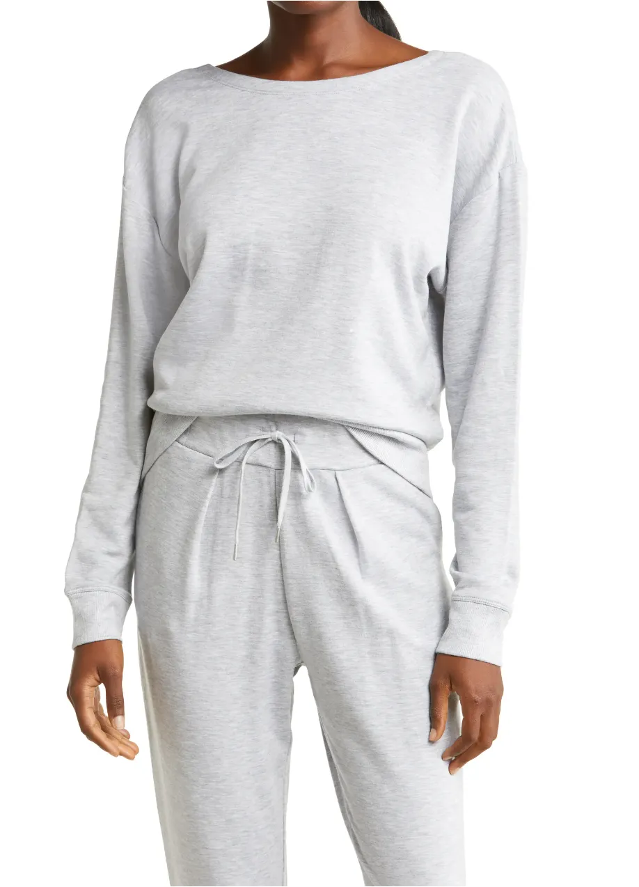 Zella Cozy Twist Pullover Sweatshirt