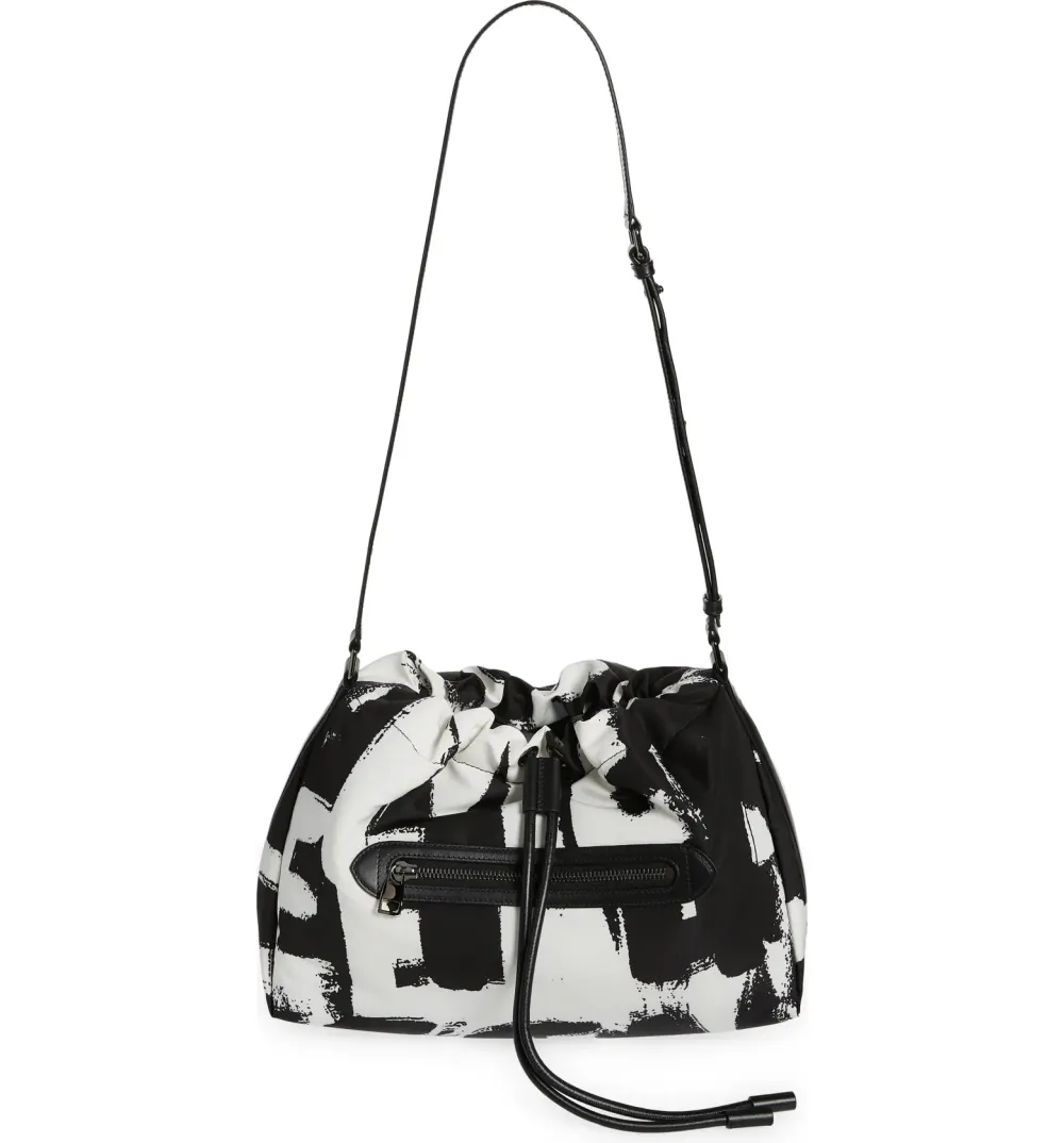 black and white bag
