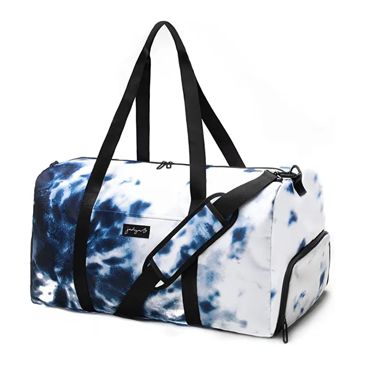 tie-dye duffel bag