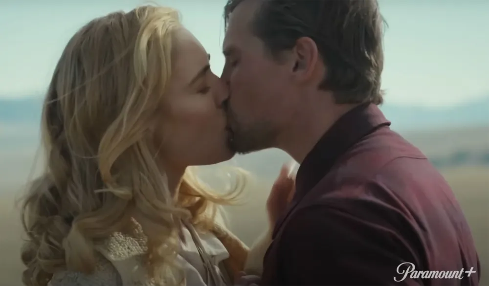 '1923' Cast Shares Secrets of 'Yellowstone' Cowboy Camp: 'A Lot of Ice Baths' kiss