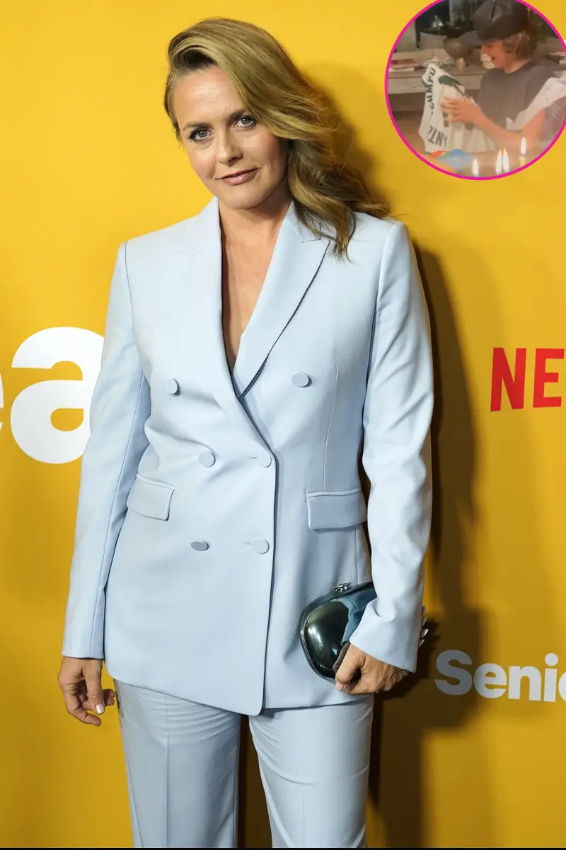 Alicia Silverstone Surprises Son Bear With Signed NBA Jersey for Hanukkah - 593 LA Premiere of "Senior Year", West Hollywood, United States - 10 May 2022