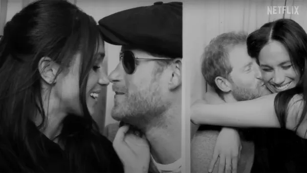 All of Meghan and Harry’s Personal, Never Before Seen Photos in Doc kiss and hug