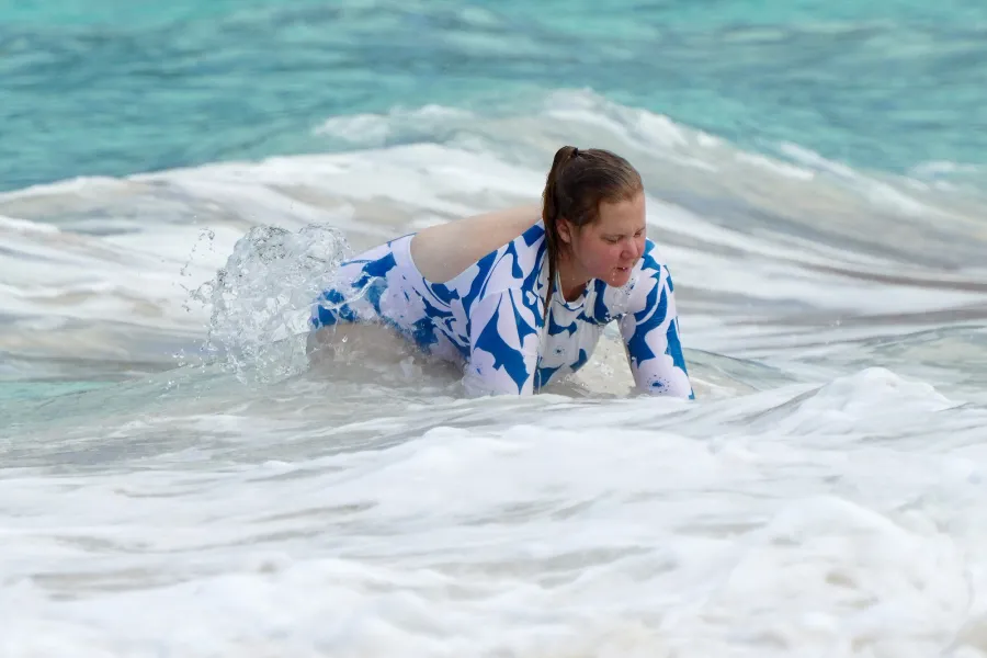 Amy Schumer and Husband Chris Fischer Are All Smiles During Beach Outing
