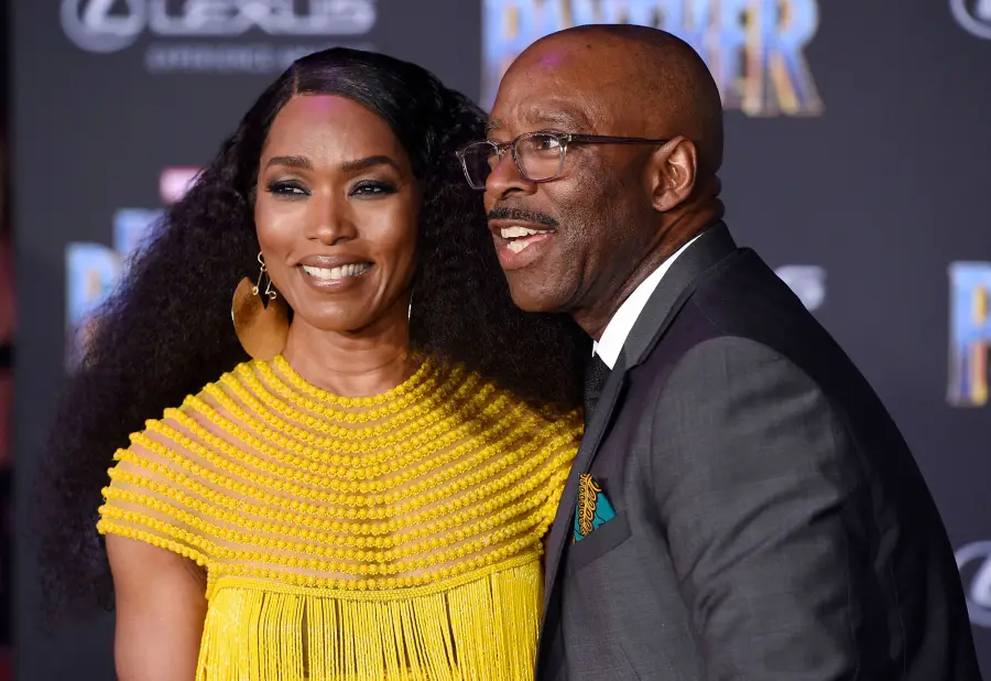 Angela Bassett and Courtney B. Vance's Relationship Timeline yellow dress