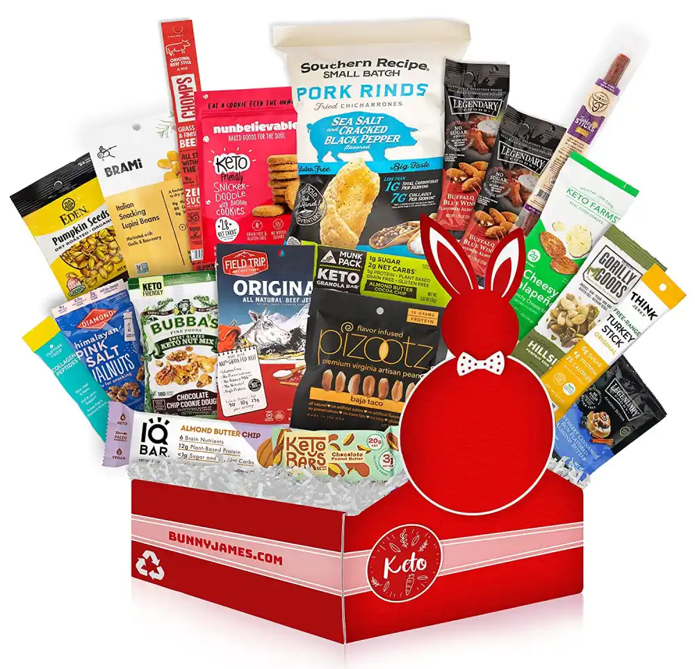 BUNNY &middot; JAMES &middot; KETO Snacks Care Package