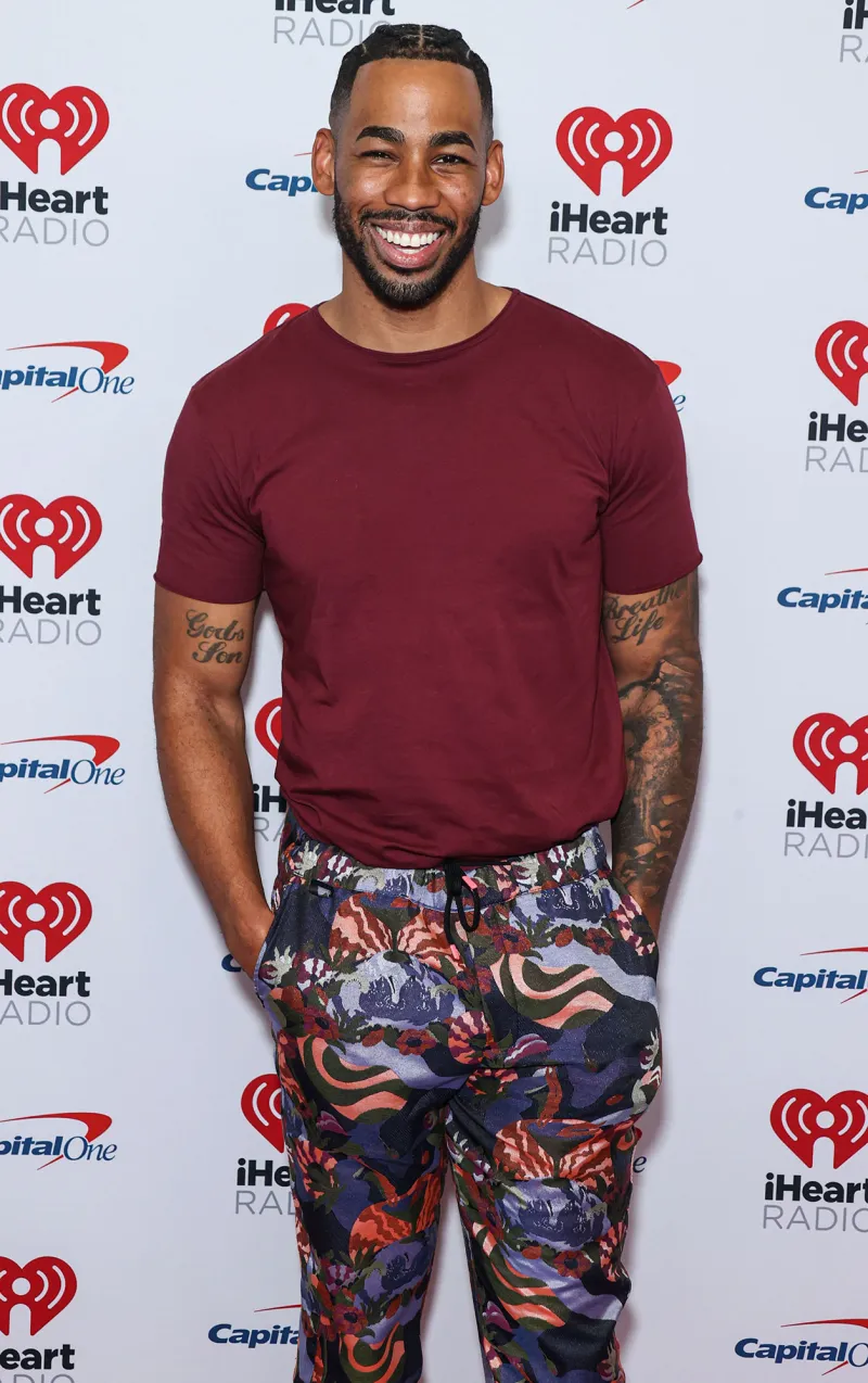 Bachelor Nation's Mike Johnson Reveals He Has a New Girlfriend: ‘I Slid in the DMs' red t shirt