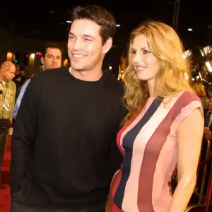 Brandi Glanville and Eddie Cibrian: The Way They Were striped dress
