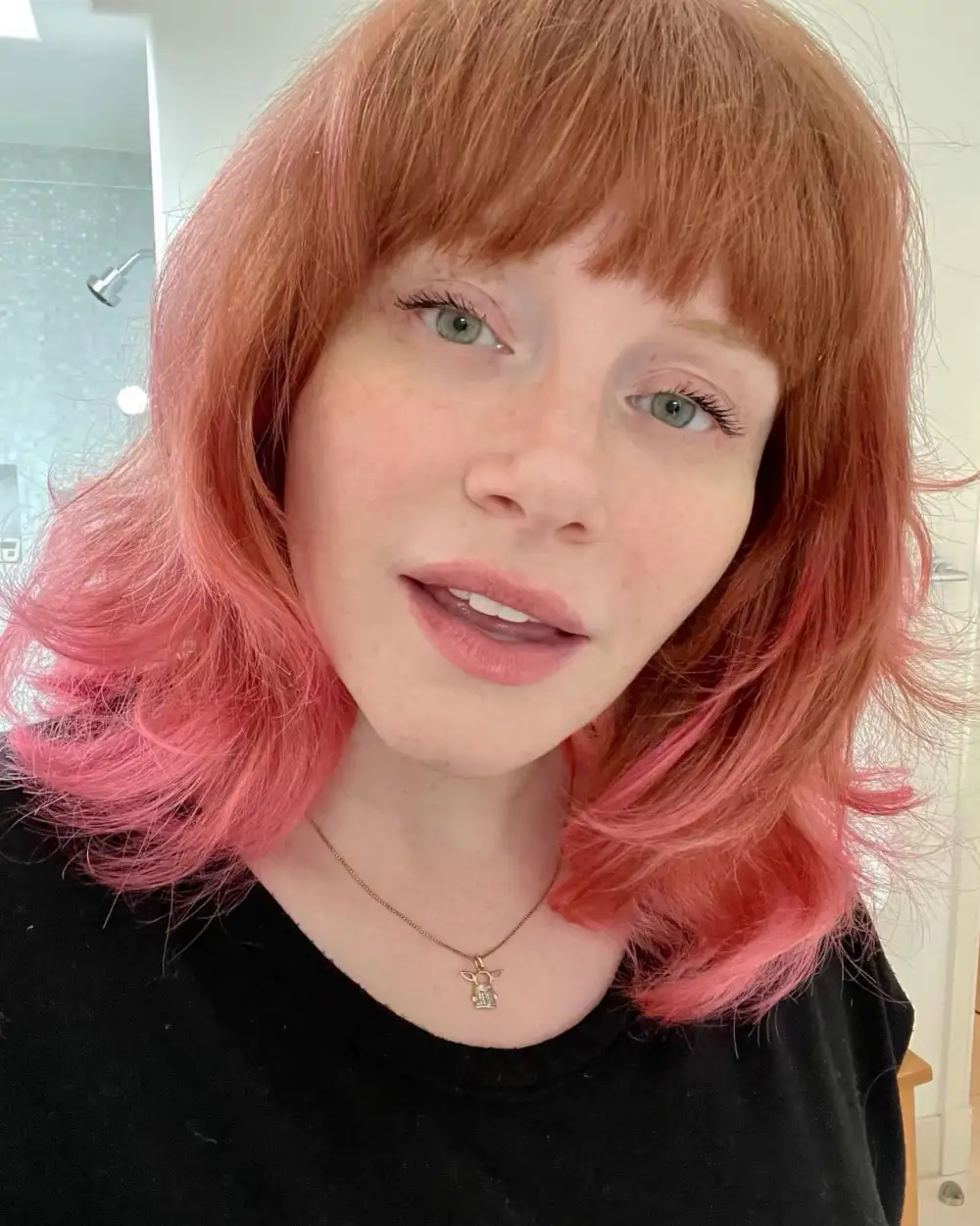 Bryce Dallas Howard Hair Changes pink hair