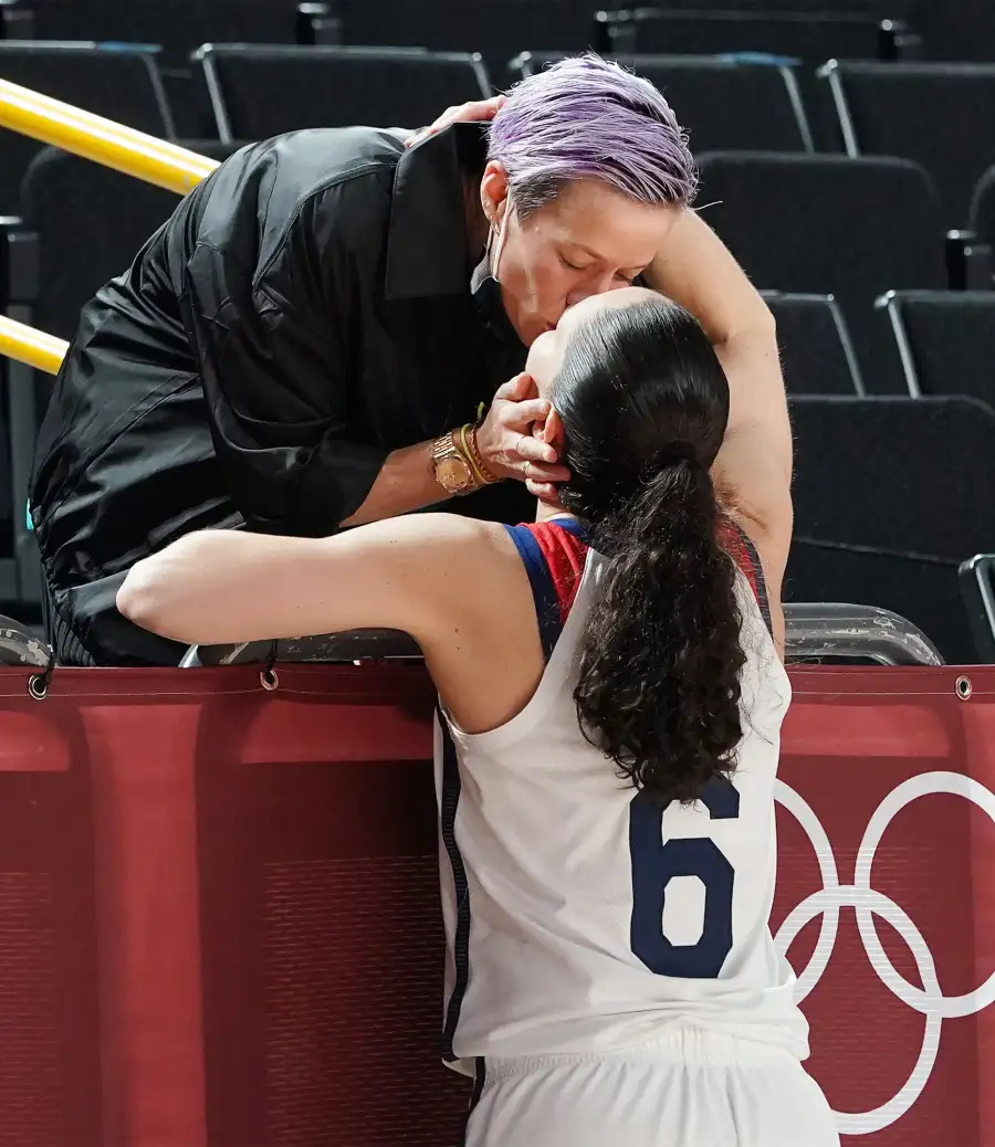 Celebrities Who Are Dating or Married to Professional Soccer Players- Victoria Beckham and More 587 Megan Rapinoe, Sue Bird. Tokyo Olympics, Japan - 08 Aug 2021