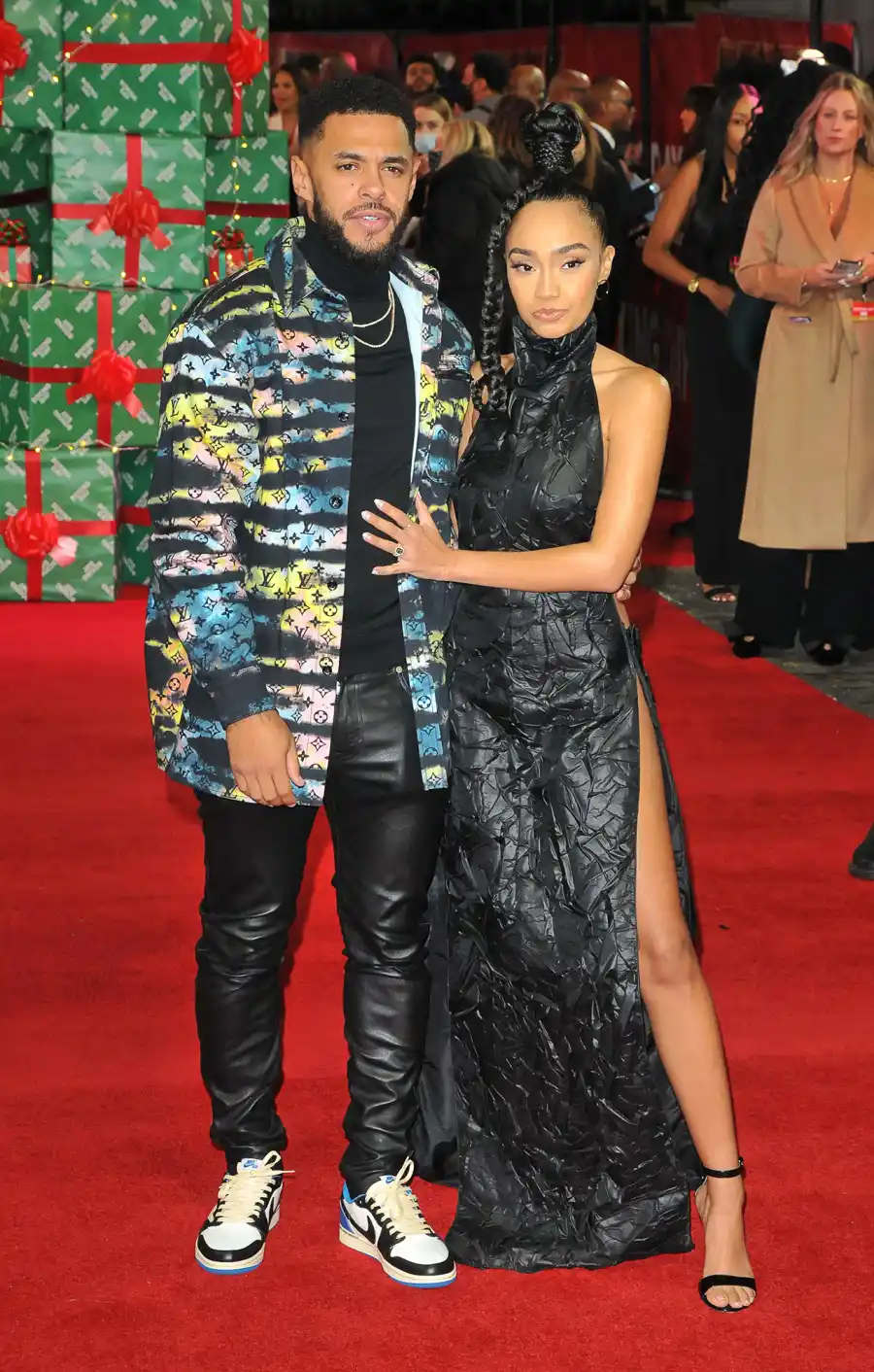 Celebrities Who Are Dating or Married to Professional Soccer Players- Victoria Beckham and More 590 Andre Gray and Leigh-Anne Pinnock'Boxing Day' film premiere, London, UK - 30 Nov 2021