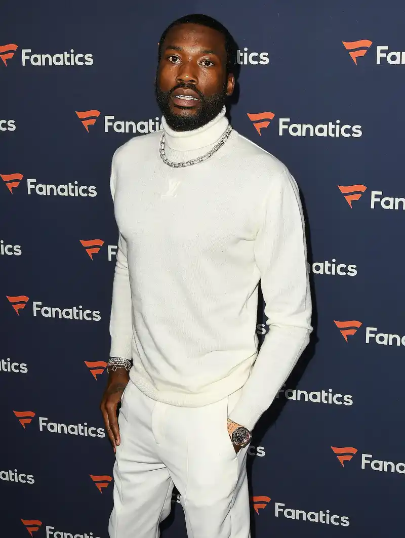 Celebrity Charity- Stars Who Use Their Influence to Give Back Meek Mill Posts Bail for 20 Women for the Holidays - 481 Michael Rubin's Fanatics Super Bowl LVI party, Los Angeles, California, USA - 12 Feb 2022