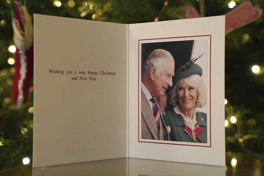 Charles and Camilla Send 1st Christmas Card as King and Queen Consort