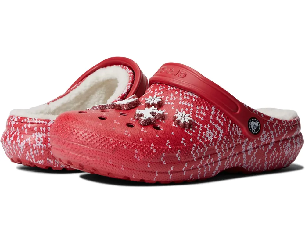 Crocs Classic Lined Holiday Charm Clog