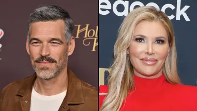 Eddie Cibrian Denies Cheating on Ex-Wife Brandi Glanville With Piper Perabo: 'Fun Times' at Christmas Await red mockneck dress