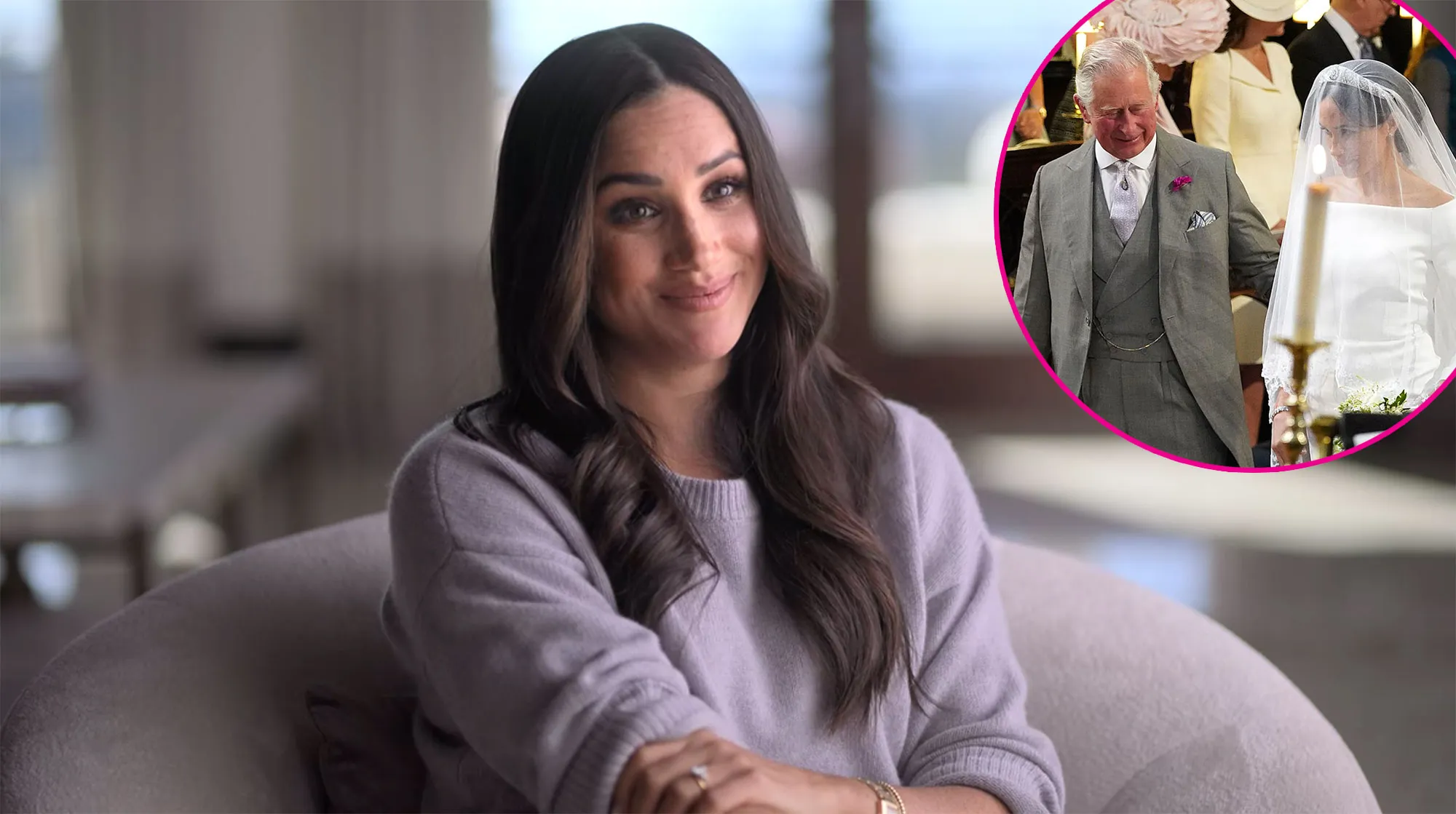 Feature Meghan Markle Says It Was Important for King Charles III to Walk Her Down the Aisle